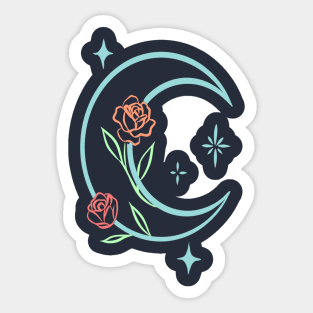 spring moon Sticker